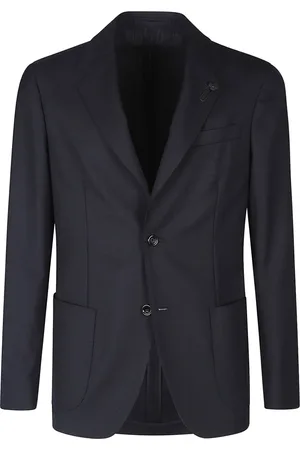 LARDINI Kurtki, Mężczyzna, Czarny, L, Wełna, Roma Jacket