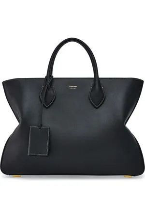 Salvatore Ferragamo Torebki, Mężczyzna, Czarny, ONE SIZE, Skóra, Czarna Skórzana Torba Podróżna z Nadrukiem Logo
