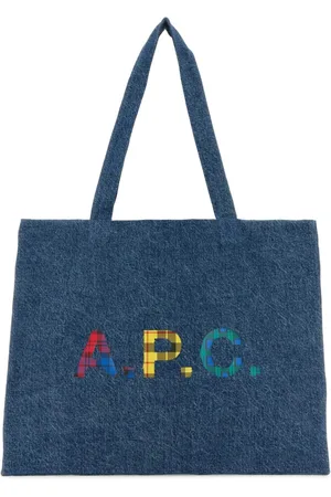 A.P.C. Torebki, Kobieta, Niebieski, ONE SIZE, Denim, Denim Diane Shopping Bag