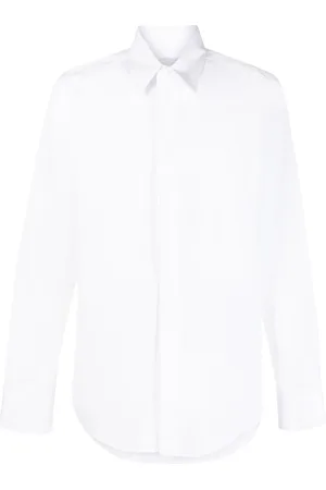 Lanvin Koszule, Mężczyzna, Biały, L, Bawełna, Biała koszula slim fit