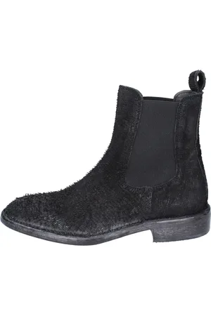 Moma Buty, Kobieta, Czarny, 37 EU, Skóra, Botki Skórzane z Pytona