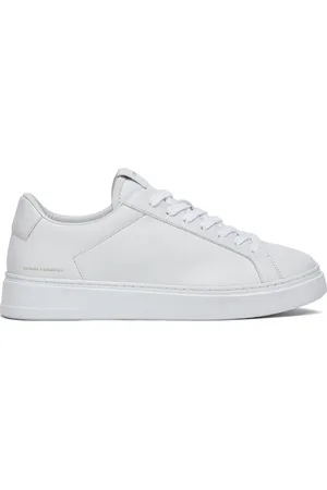 Crime london Buty, Mężczyzna, Biały, 43 EU, Skóra, Białe Sneakersy w Miejskim Stylu