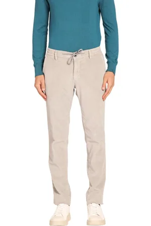 Masons Spodnie, Mężczyzna, Szary, M, Bawełna, Aksamitne spodnie Chino Extra Slim Fit