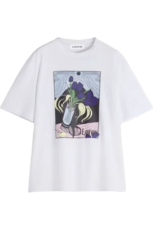 Lanvin Koszulki, Mężczyzna, Biały, M, T-shirty z graficznym nadrukiem