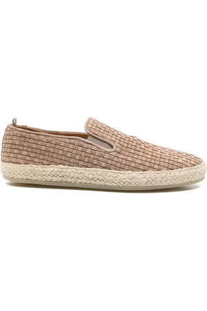 Officine creative Buty, Mężczyzna, Beżowy, 41 EU, Płócienne espadryle z podeszwą skórzaną