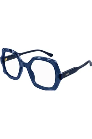 Chloé Akcesoria, unisex, Niebieski, L, Kwadratowe okulary korekcyjne