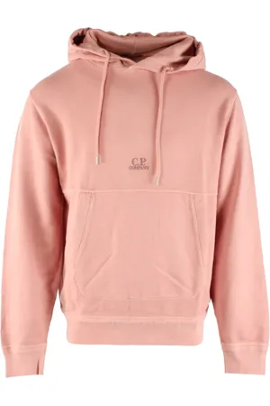 C.P. Company Bluzy, Mężczyzna, Różowy, XL, Bawełna, Różowa Bluza z Bawełny Fleece