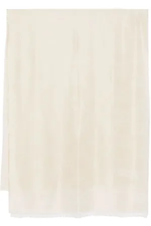 Max Mara Akcesoria, Kobieta, Beżowy, ONE SIZE, Beżowy szal z lureksowymi detalami
