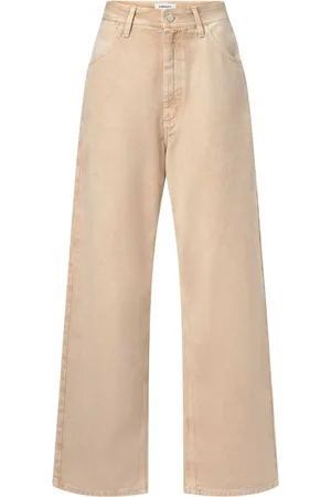 Khrisjoy Spodnie, Kobieta, Beżowy, W26, Denim, Luźne jeansy