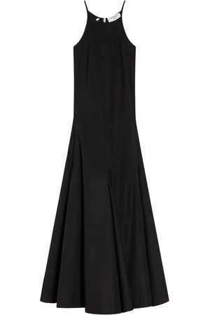 Sportmax Sukienki, Kobieta, Czarny, M, Poliester, Elegancka Czarna Sukienka