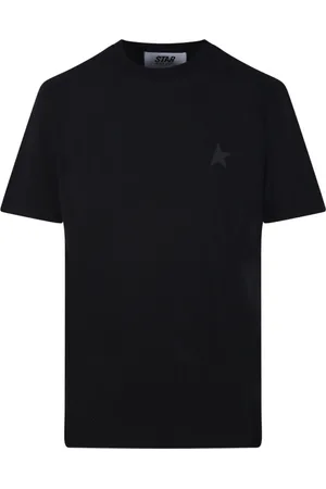 Golden Goose Koszulki, Kobieta, Czarny, M, Bawełna, Czarny T-Shirt z Gwiazdą