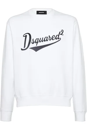Dsquared2 Bluzy, Mężczyzna, Biały, L, Bawełna, Bluza Cool Fit