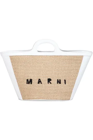 Marni Torebki, Kobieta, Beżowy, ONE SIZE, Skóra, Tropicalia Small Bag