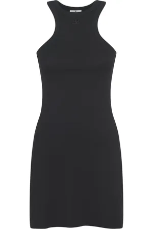 Courrèges Sukienki, Kobieta, Czarny, M, Bawełna, Jersey Mini Sukienka