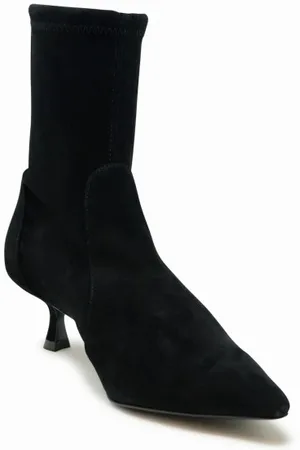 Stuart Weitzman Buty, Kobieta, Czarny, 36 EU, Zamsz, Czarny Zamszowy Botek Aw 24