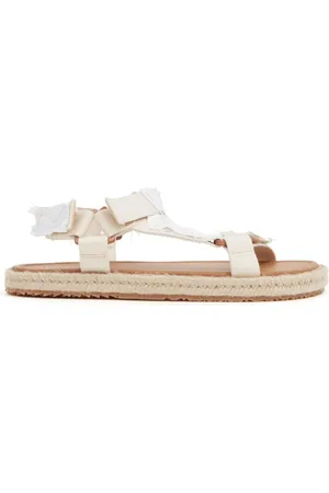 Maison Margiela Buty, Mężczyzna, Biały, 44 EU, Bawełna, Białe sandały trekkingowe