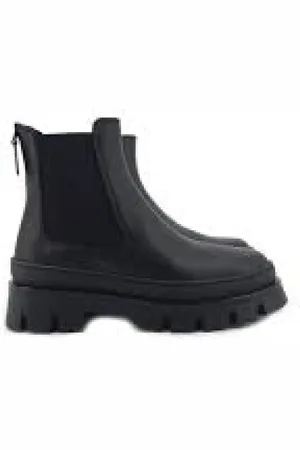 Borbonese Buty, Kobieta, Czarny, 41 EU, Skóra, Beatles F/G Chelsea Botki