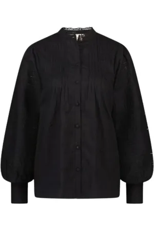 Fabienne Chapot Bluzki, Kobieta, Czarny, L, Bawełna, Fionna Shirt