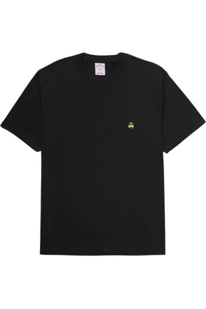 Brooks Brothers Koszulki, Mężczyzna, Czarny, XL, Bawełna, Klasyczna koszulka z krótkim rękawem