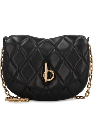 Burberry Torebki, Kobieta, Czarny, ONE SIZE, Skóra, Skórzana torebka Quilted Rocking Horse
