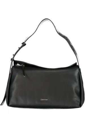 Calvin Klein Torebki, Kobieta, Czarny, ONE SIZE, Poliester, Damska torba na ramię z regulowanym uchwytem