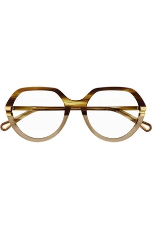 Chloé Akcesoria, unisex, brązowy, ONE SIZE, Okulary korekcyjne z okrągłymi oprawkami