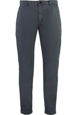 DEPARTMENT FIVE Spodnie, Mężczyzna, Szary, W36, Spodnie chino z kieszeniami i bawełną