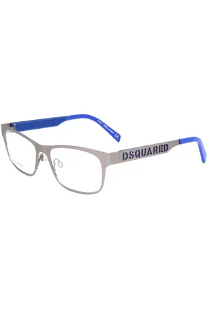 Dsquared2 Akcesoria, Mężczyzna, Szary, ONE SIZE, Okulary z srebrnymi metalowymi oprawkami