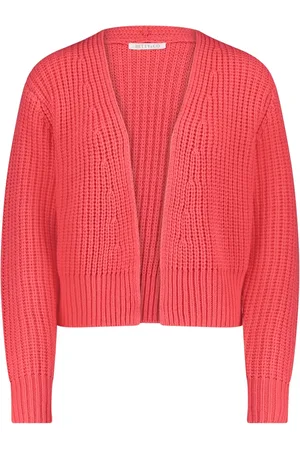Betty & Co Swetry, Kobieta, Czerwony, 3XL, Gruby sweter bez zapięcia
