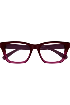 Chloé Akcesoria, unisex, Czerwony, ONE SIZE, Nowoczesne prostokątne okulary optyczne