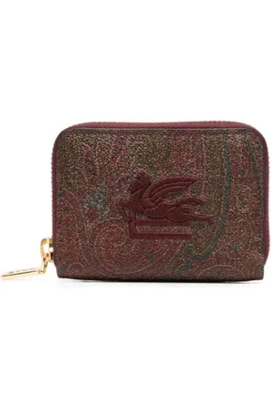 Etro Akcesoria, Kobieta, brązowy, ONE SIZE, Bawełna, Portfel Arnica