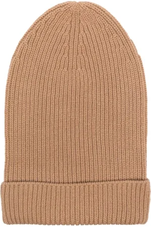 Fabiana Filippi Akcesoria, Kobieta, Beżowy, ONE SIZE, Wełna, Luksusowy beret z mieszanki wełny