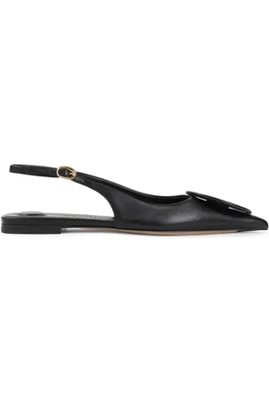 Jacquemus Buty, Kobieta, Czarny, 36 EU, Czarne Skórzane Czółenka dla Kobiet
