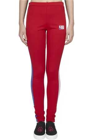 MARCELO BURLON Spodnie, Kobieta, Czerwony, M, Legginsy NBA Band