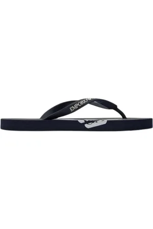 Emporio Armani Buty, Mężczyzna, Niebieski, 44 EU, Wsuwane Klapki Casualowe