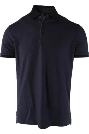 Etro Koszulki, Mężczyzna, Niebieski, L, Bawełna, Niebieska koszulka polo