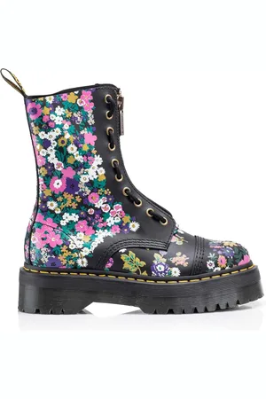 Dr. Martens Buty, Kobieta, Wielobarwność, 38 EU, Skóra, Skórzane buty Floral High-Top