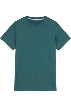 Brooks Brothers Koszulki, Mężczyzna, Zielony, M, Bawełna, Zielony bawełniany T-shirt z okrągłym dekoltem