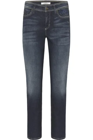Cambio Jeansy, Kobieta, Niebieski, 2XL, Bawełna, Piper Short Jeansy