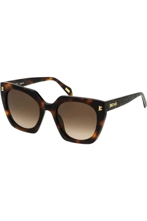 Roberto Cavalli Akcesoria, Kobieta, brązowy, ONE SIZE, Okulary ze wzorem lamparta
