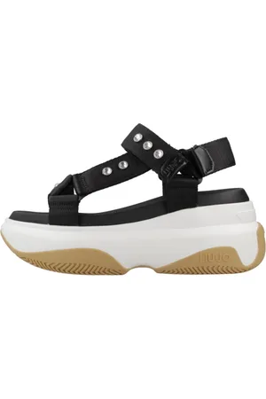 Liu Jo Buty, Kobieta, Czarny, 38 EU, June Sandal Płaskie Sandały