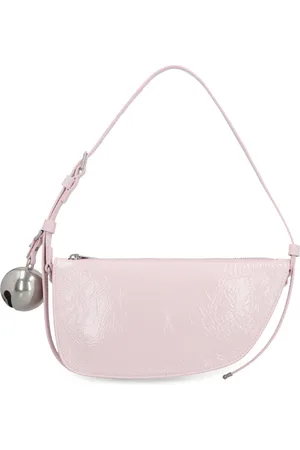 Burberry Torebki, Kobieta, Różowy, ONE SIZE, Skóra, Skórzana torebka na ramię Shield Sling