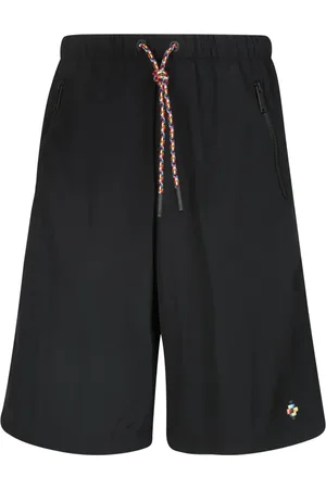 MARCELO BURLON Szorty, Mężczyzna, Czarny, S, Poliester, Szorty Casualowe