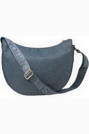 Borbonese Torebki, Kobieta, Niebieski, ONE SIZE, Denim, Luna Bag Middle