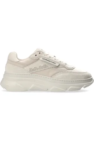 &Copenhagen Buty, Kobieta, Beżowy, 37 EU, Skóra, Beżowe Skórzane Sneakersy