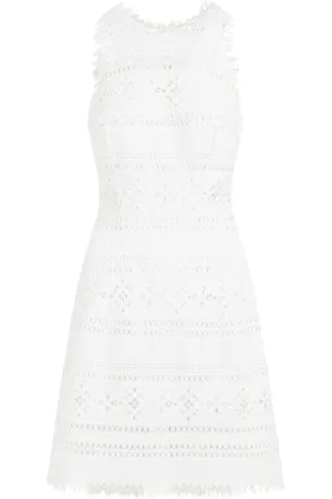 ERMANNO SCERVINO Sukienki, Kobieta, Biały, S, Poliester, Sukienka poliestrowa