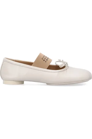 Maison Margiela Buty, Kobieta, Biały, 40 EU, Zamknięte Anatomiczne Baletki Bananowe