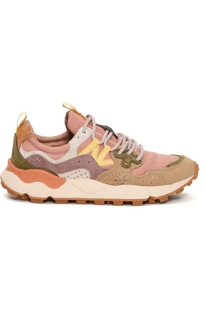 Flower Mountain Buty, Kobieta, Różowy, 40 EU, Zamsz, Różowe Sneakersy z Lekką Gumową Podeszwą