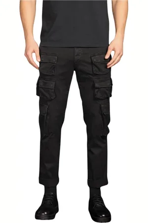 Masons Spodnie, Mężczyzna, Czarny, M, Bawełna, Caracas Cargo Pants Regular Fit