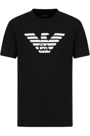 Emporio Armani Koszulki, Mężczyzna, Czarny, L, Bawełna, Basic T-Shirt